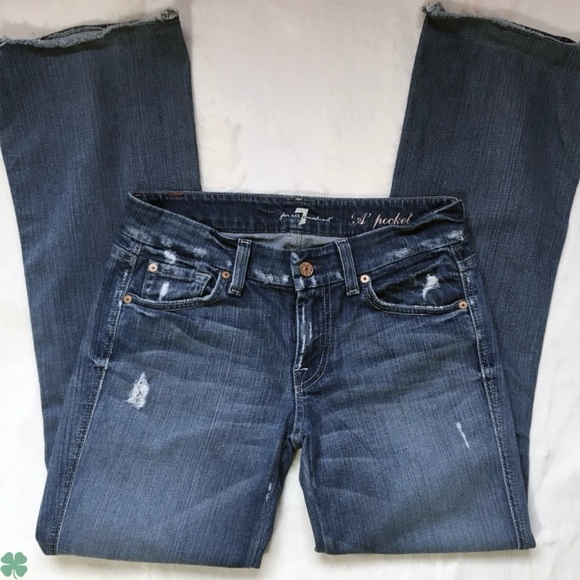 7 For All Mankind Distressed Jeans Size 26 - Picture 3 of 10